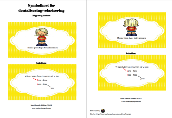 Symbolkort for fonologiske feilmønstre