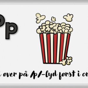 Vi øver på språklyder /p/-lyd i stavelse og først i ord (produksjonsnivå)