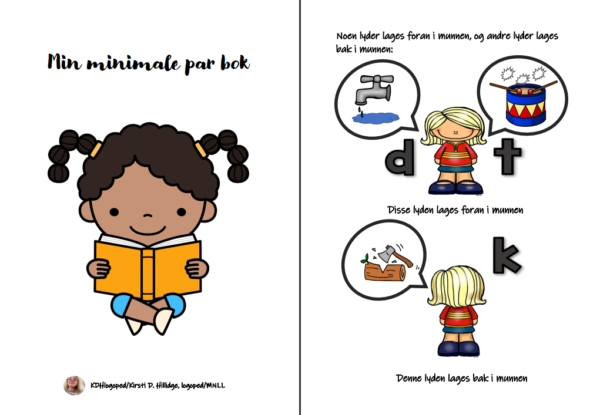 Ny minimale par bok til utskrift i hefteformat, fronting/backing