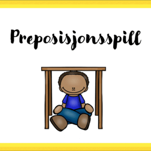 Vi øver på preposisjoner
